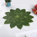 Simulated leaf placemat, waterproof/oil-proof and heat-insulating mat