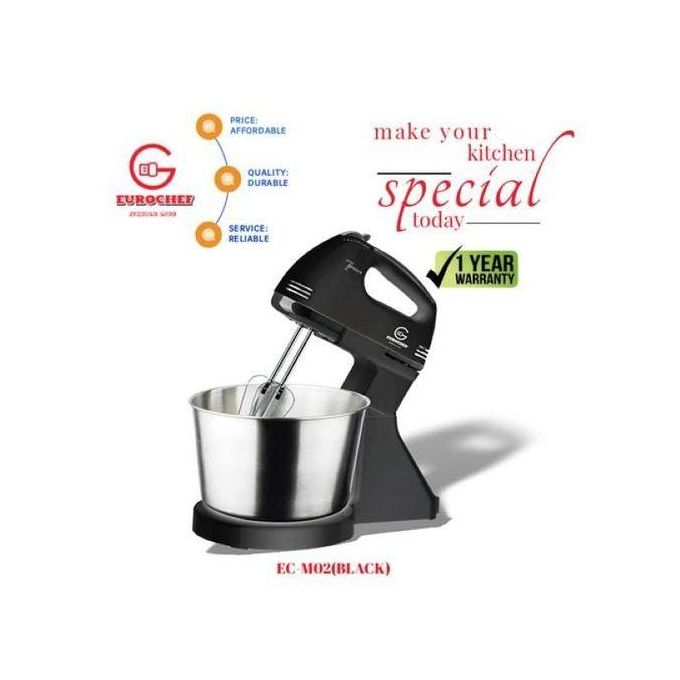 Eurochef electric Quality 7 Speed Handle Mixer Beater With Bowl