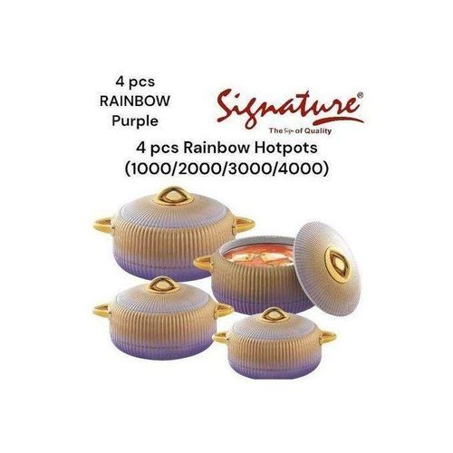Signature 4 Pcs Rainbow Hotpots  (1000/2000/3000/4000)