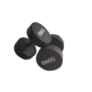 8kg dumbbells (rubber coated)