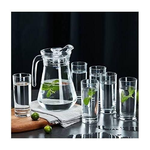 6pcs Elegant Water/Cocktail/Champagne Glasses plus Free 1pc Glass Jar with lid
