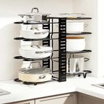 Foldable multifunctional kitchen storage rack, pot lid storage rack