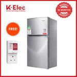 K-Elec 125 Litres Double Door Top Mount Fridge De-Frost Refrigerator With Ice Cube Tray | Model KR20-TM-DFC | 36 Months Warranty + Free Fridge Guard