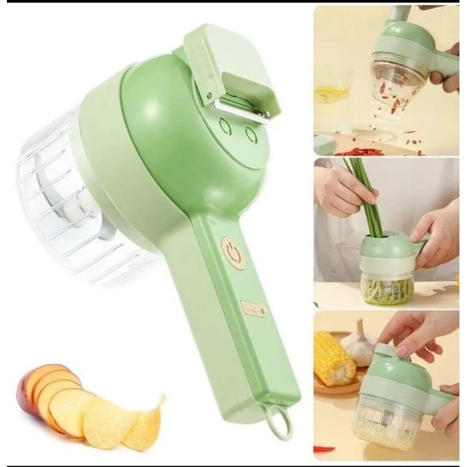 Electric Handheld Cooking Hammer Vegetable Cutter Set Electric Food Chopper Multifunction Vegetable Fruit Slicer
