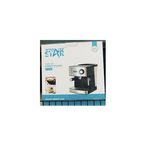 WINNING STAR  Espresso Machine Coffee Maker 850W with Foaming Milk Frother Wand Warm Cup Plate