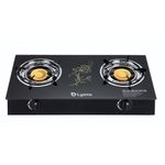 Lyons GK-021, 2 Burner Glass Top &amp; Infrared Double Burner (1YR WRTY)