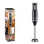 Sokany  4-in-1, 2 Speeds Handheld Immersion Hand Blender Set with Mixing Beaker Chopper Whisk for Smoothies Baby Food Soups