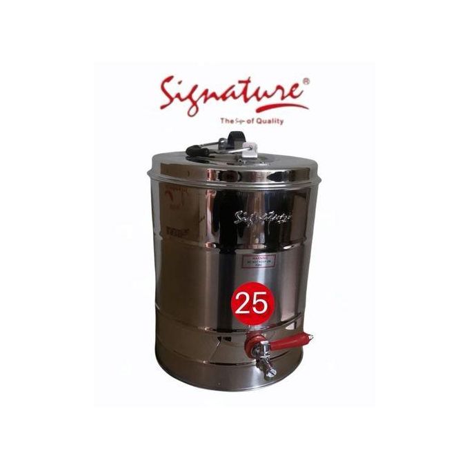 Signature STAINLESS STEEL DOUBLE WALL TEA URN NON ELECTRIC 15L