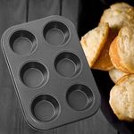 6 Holes Non-Stick Muffin /Cupcake Baking Tray/pan