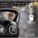 KettleBell Home Gym Exercise Workout Fitness 2kg 4kg 6kg Bodybuilding &amp; Strength Training