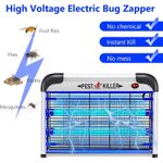20W Lamps 2800V Grid, Plug-in Hanging Insect Trap for Mosquito, Moth, Fly Killer Indoor Use