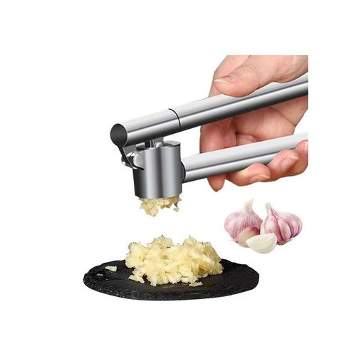 TodyJeyHo Garlic Press Mincer - 304 Stainless Steel Garlic Crusher, Detachable, Heavy-duty, Rust Proof , Professional Garlic Presser Crusher and Peeler Set, Sturdy Ginger Press for Nuts and Seeds, Easy to Clean and Dishwasher