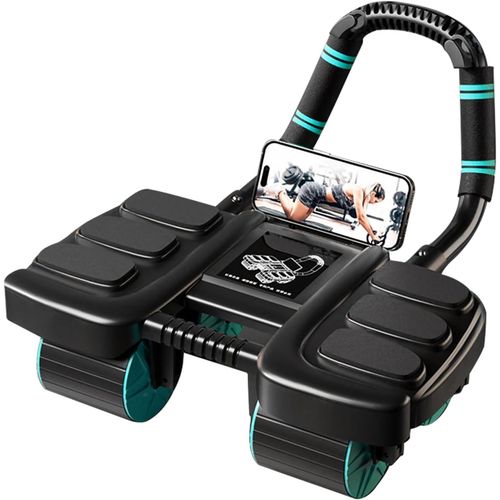 Abdominal muscle wheel roller with elbow support, automatic rebound elbow protection abdominal wheel