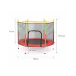 4ft Trampoline with Safety Net &amp; U-Shape Legs for Kids, Indoor &amp; Outdoor