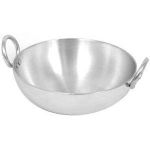 28cm Aluminum Karai for Deep Fry , Premium, Silver Daily Use Home, Kitchen, Hotel, Restaurant Deep Frying pan