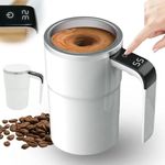 Smart Self-Stirring Mug – Rechargeable Magnetic Coffee Mixer with Digital Display