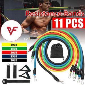 11 Pcs/Set Resistance Tubes Set Latex Crossfit Resistance Band Fitness Pull Rope Exerciser Body Training Workout Yoga Bands Crossfit Gym Ropes