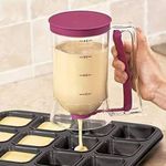 Batter dispenser with measuring labels, kitchen baking tools