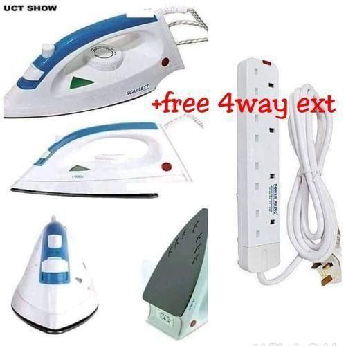 Scarlet Scarlett Electric Steam Iron Box + FREE Gift