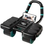 Abdominal muscle wheel roller with elbow support, automatic rebound elbow protection abdominal wheel
