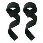 2PCS Gym Fitness Weight Lifting Grip Straps Dumbbell Hand Grips Training Wrist Support Bands Comfortable Cushioned Wrist Padding and Anti-slip Silicon grip Straps for Body Building Weightlifting Straps - Premium Quality