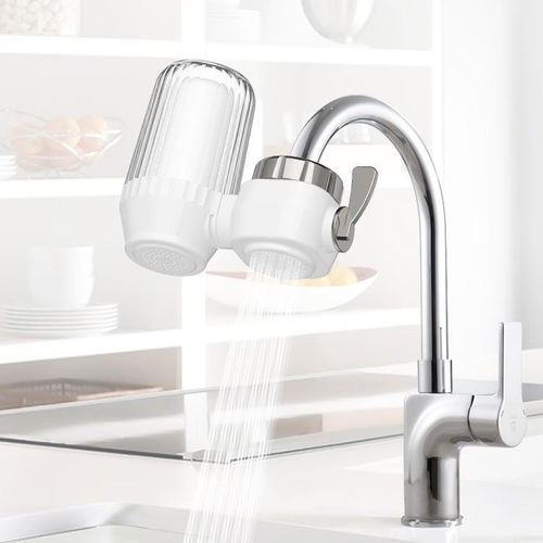 W7 Universal Faucet Water Filter – Ceramic Cartridge Purifier – Removes Chlorine, Odor, Sediment