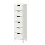 LASA White Storage Cabinet - Compact Organizer for Any Space