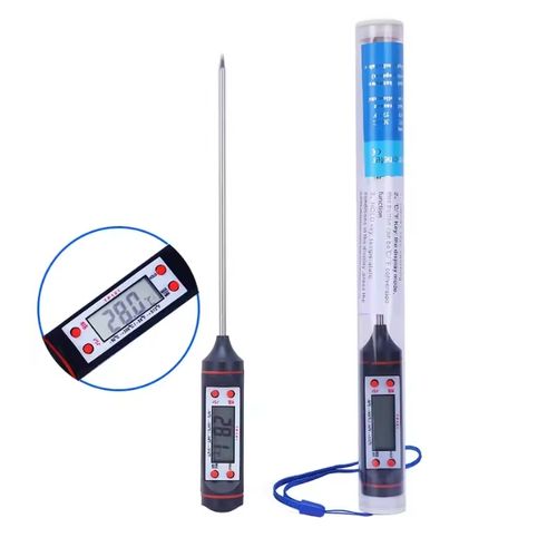 Kitchen Thermometer Digital Food Thermometer -Black