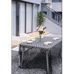 Lace tablecloth black 150x300 cm retro floral lace tablecloth embroidered lace fabric black desktop cover, suitable for holiday retro table cover lace tablecloth party table decoration