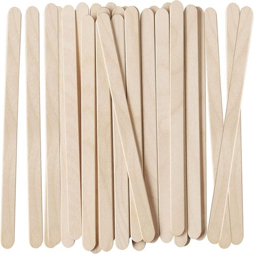 100pcs Natural Wooden Food Grade Craft Sticks