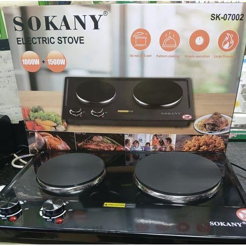 Sokany Double electric hot plate cooking stove
