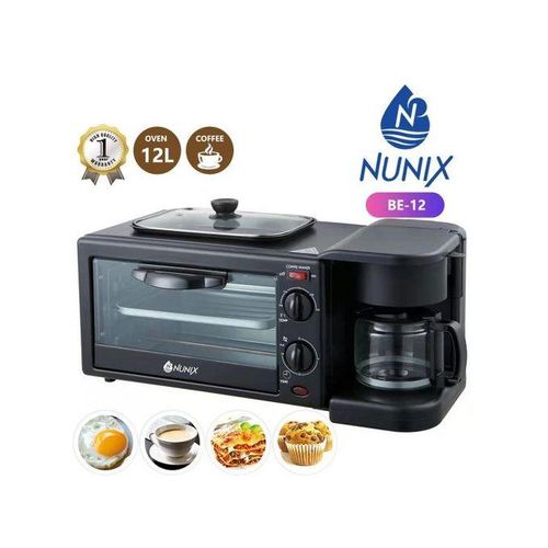 Nunix 3 In 1 MultiFunction Breakfast Maker Machine+Grill,Tea-Coffe