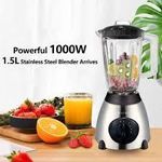 2-in-1 Blender &amp; Grinder – 350W, Stainless Steel Base, Glass Jar