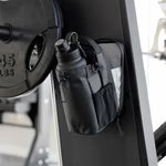 CustomWaterproof Nylon Zipper Magnet Phone Crossbody Pouch Sport Fitness Water Bottle Holder Magnetic Gym Bag for Gym with Strap