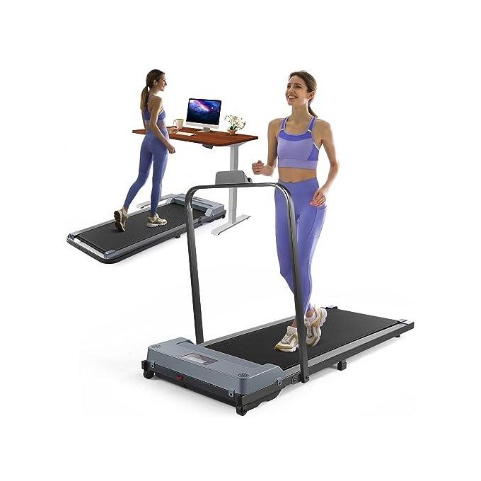 Slim Foldable Treadmill For Walking And Running, Cardio Exercise Machine, Preset And Adjustable Programs, With Wireless Remote Control -Upto 10km/hr