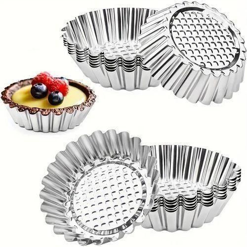 20pcs Egg Tart Molds, Multi-Function Cake Molds, Cupcake Molds, Baking Tools