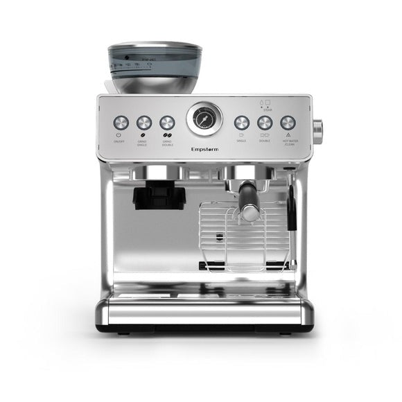 Empstorm® EM-21M Espresso Coffee Machine with Grinder | 20 Bar Semi-Automatic