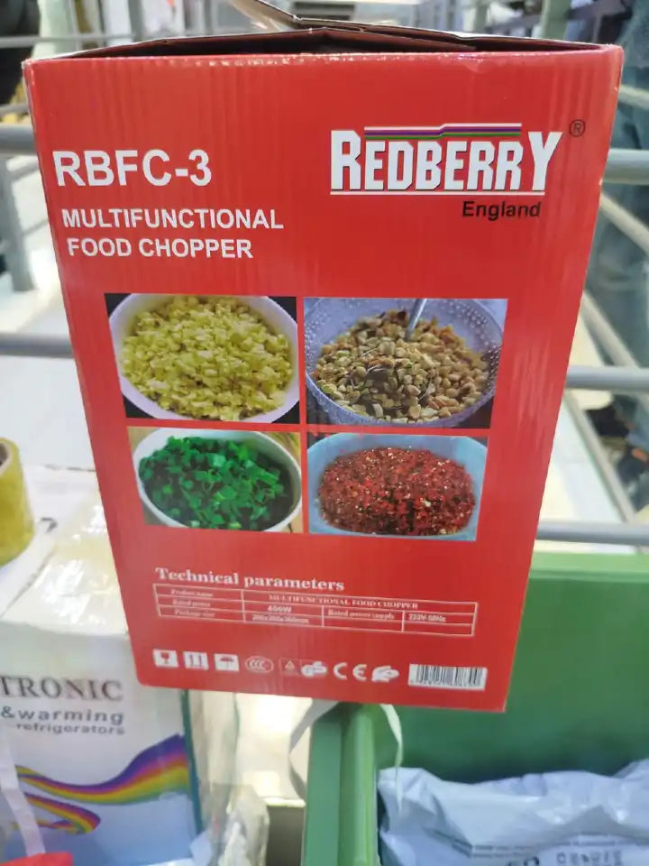 Red berry food processor 2l