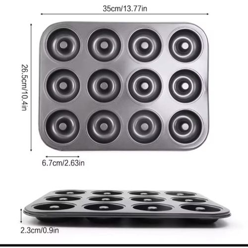 12pcs Nonstick Donut Pan Doughnut Tray  for Baking