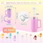 10pcs Straw Cover Cap For Stanley Cup