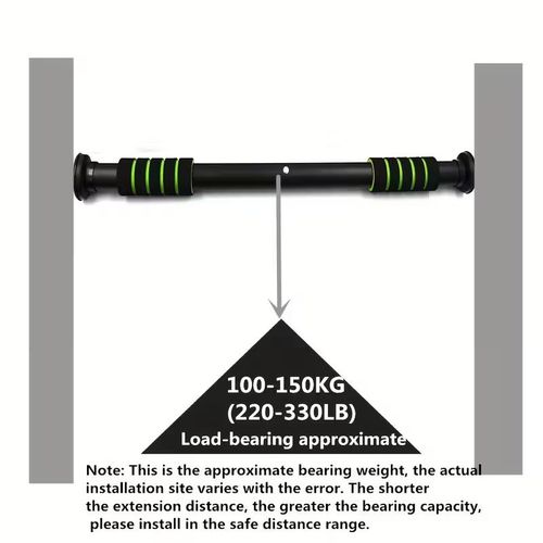 Adjustable door frame hanging rod, indoor wall-mounted horizontal bar fitness equipment, suitable for strength training
