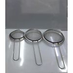 Metallic tea sieve 3 pcs