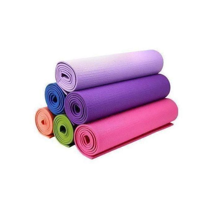 Yoga MAt Extra Thick Exercise YogaMat with Carrying Strap, Cushioned Support, for Fitness and Gym Workouts
