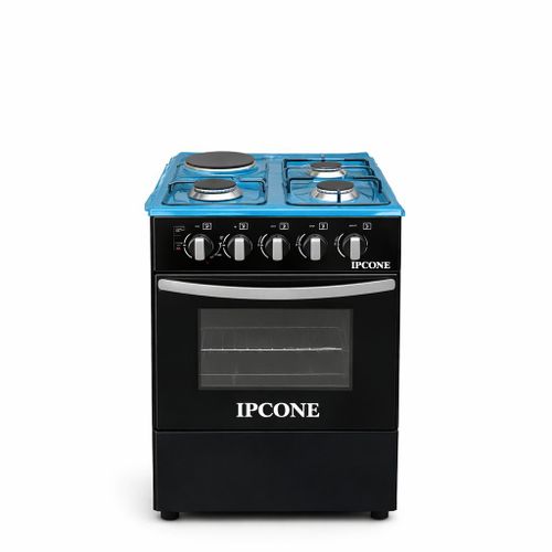 IPCONE 50*55 Cooker 3 Gas 1 Hotplate, Electric Oven,Glass Top, Jet Burners,1YR WARRANTY