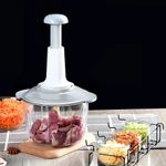 Manual Vegetable Mincers Press Type Household Garlic Meat Cutter Grinders Whisk