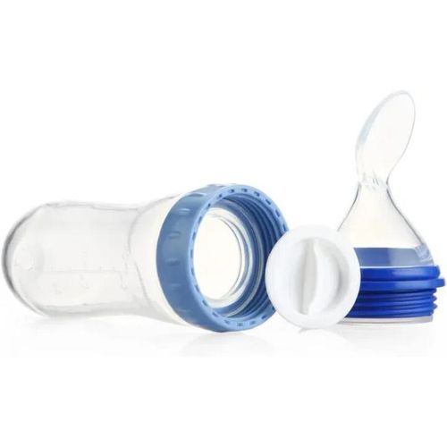 Squeezing Feeding Bottle Silicone Newborn Baby Training Rice Cereal Food Spoon Supplement Feeder Safe Useful Tableware for Kids