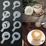 16Pcs/Set Coffee Printing Flower Model Cafe Latte Cappuccino