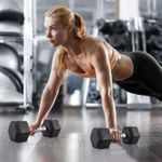 5KG Dumbbell Men's &amp; Women's Fitness Hexagon Rubber Weight