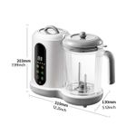Flushrenic Baby Food Maker,Baby Food Maker with Timer,Large Capacity, Multifunctional Cooking Food Mills for Camping Travel