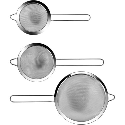 3Pcs Stainless Steel Sieve Set